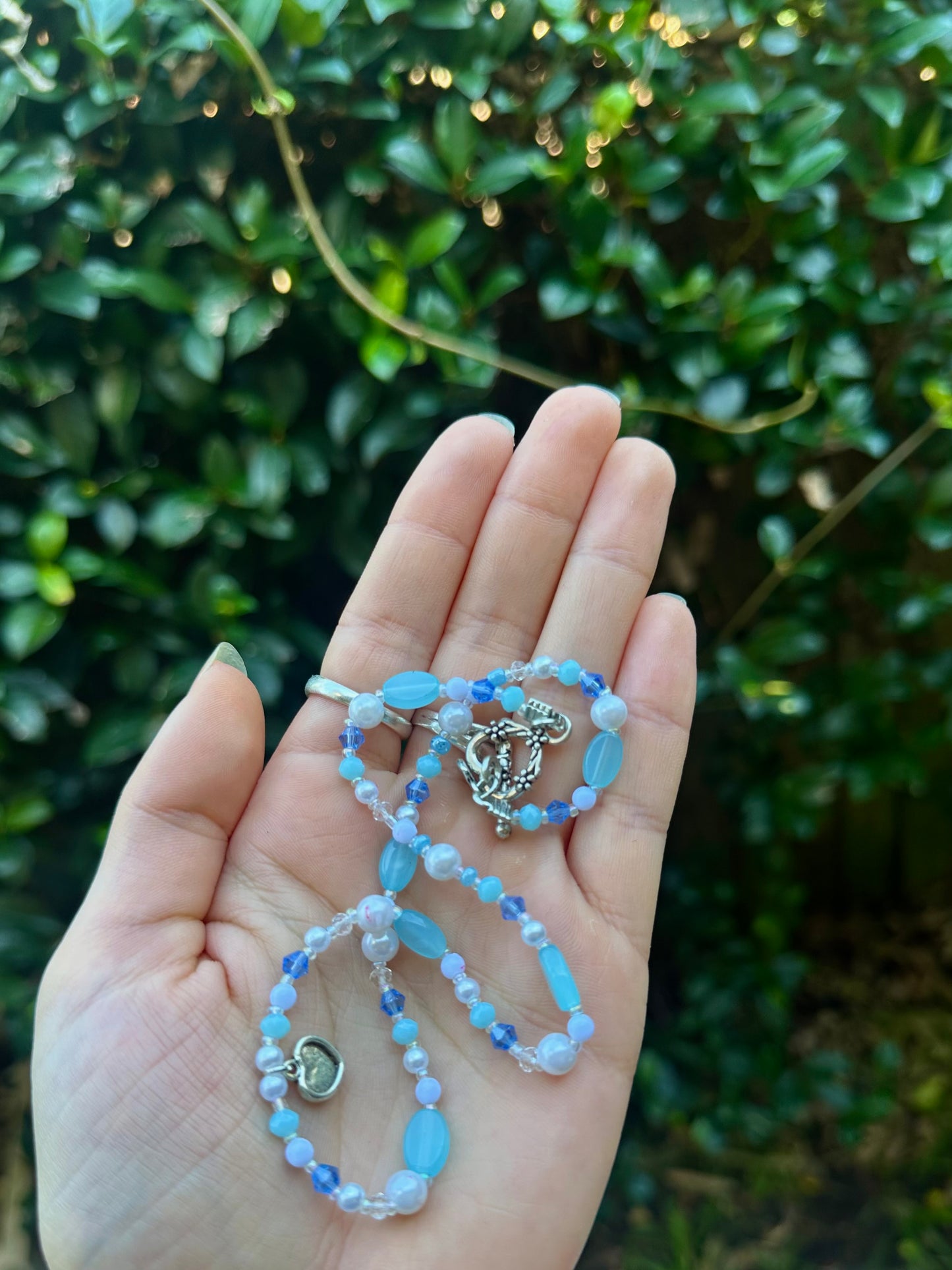 Blue Heart Necklace