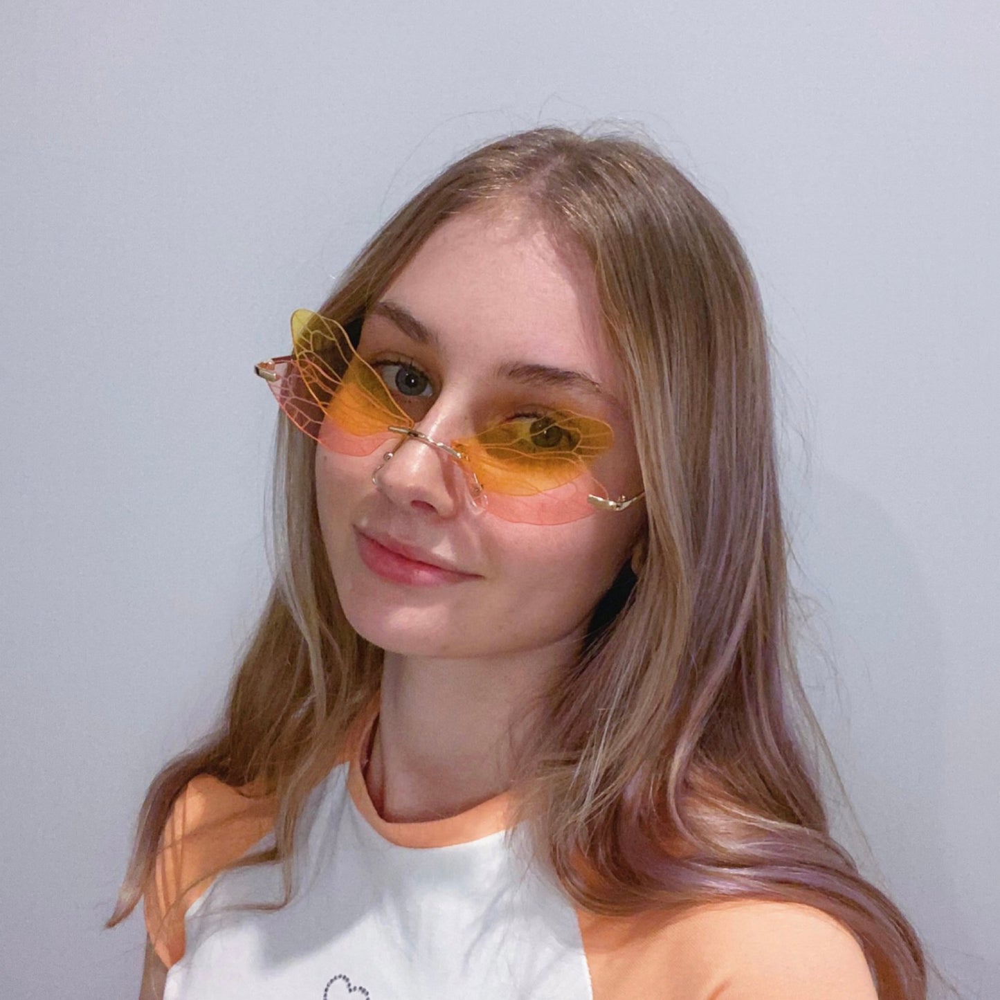 Pink & Yellow Fairy Glasses