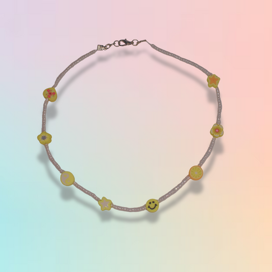 Yellow Beaded Necklace