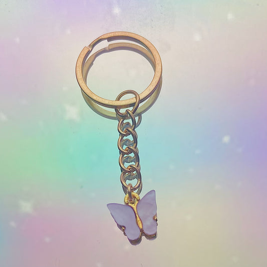 Purple Butterfly Keychain