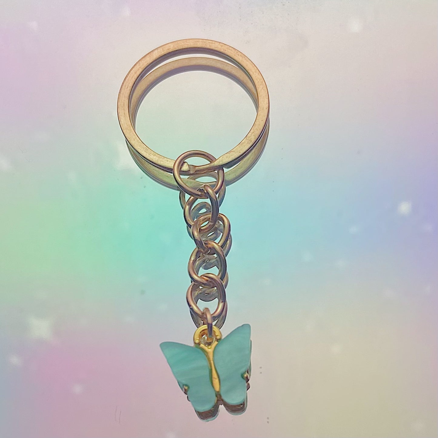 Blue Butterfly Keychain