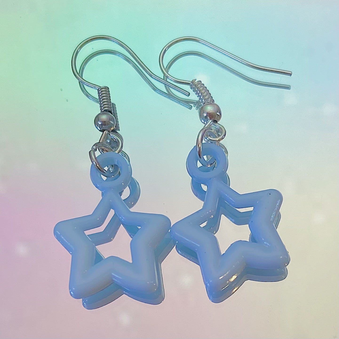 Blue Star Earrings
