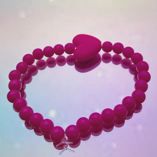 Pink Heart Bracelet