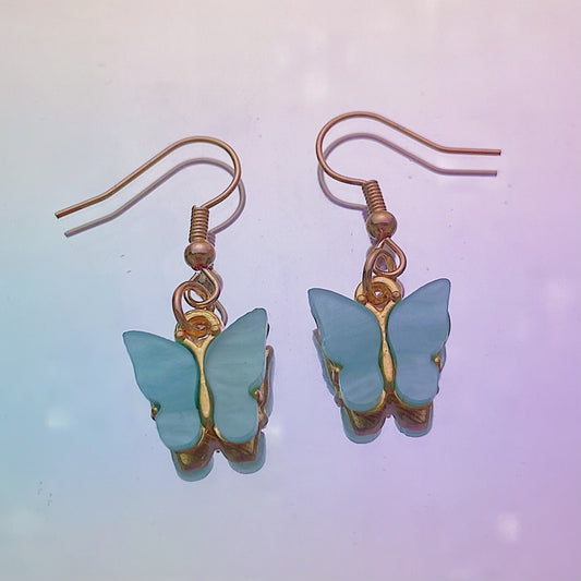 Blue Butterfly Earrings