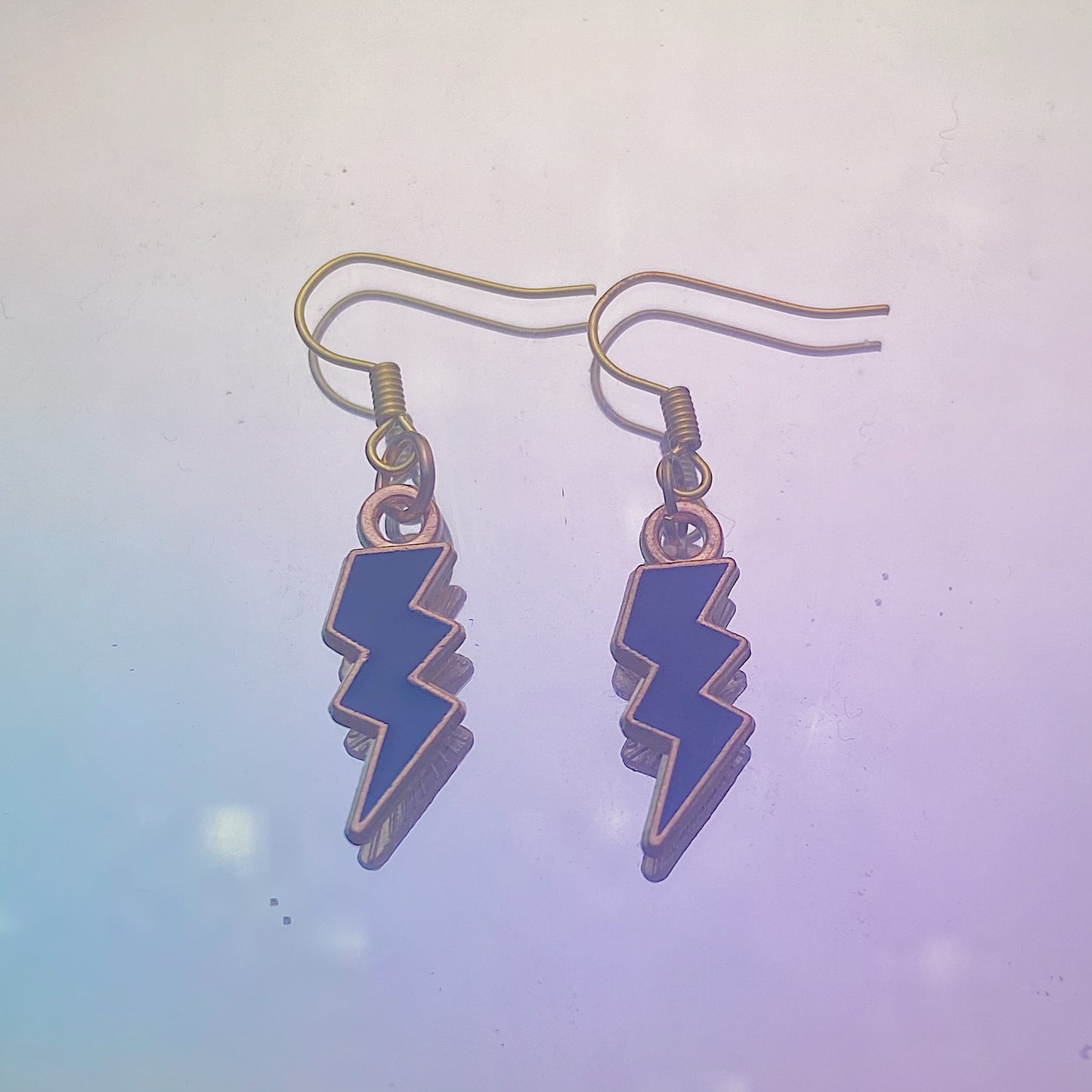 Black Lightning Earrings