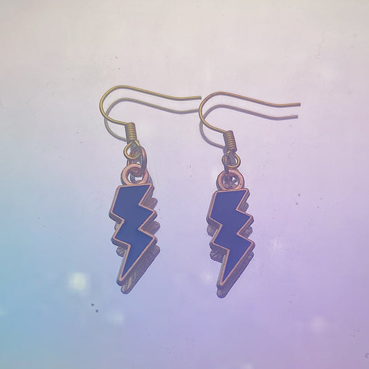 Black Lightning Earrings