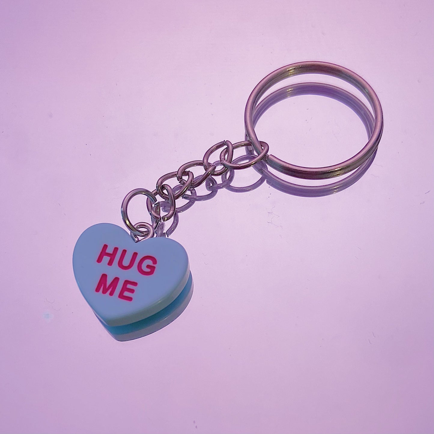 Blue Hug Me Keychain