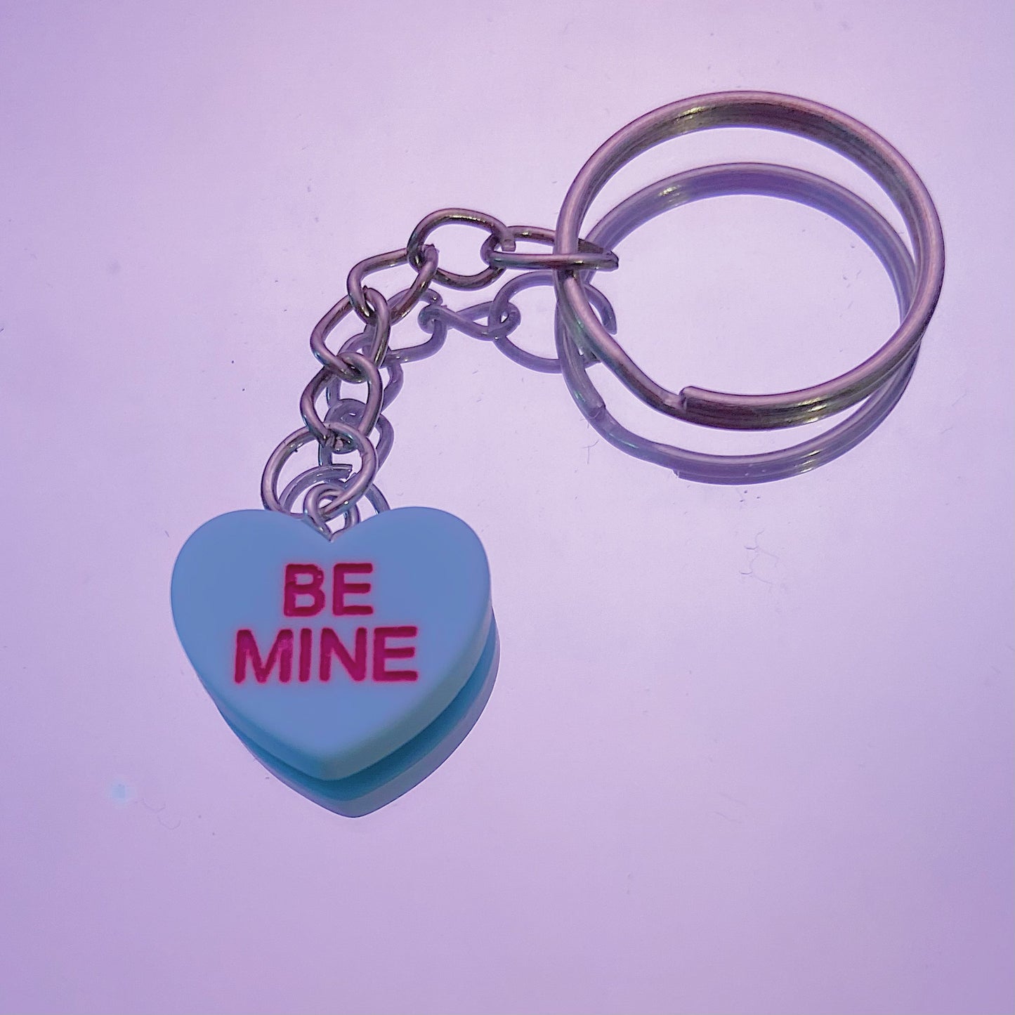 Blue Be Mine Keychain