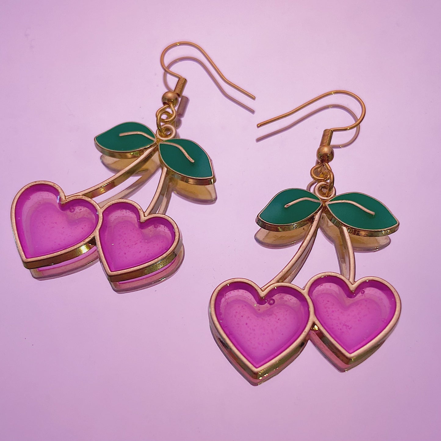 Cherry Heart Earrings
