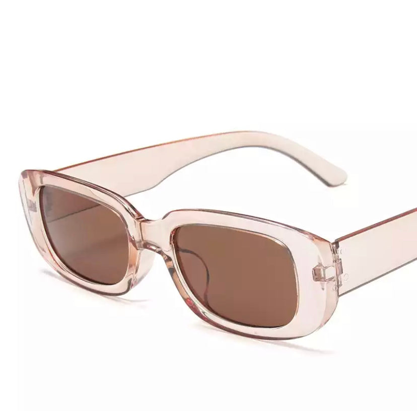Caramel Retro Square Glasses