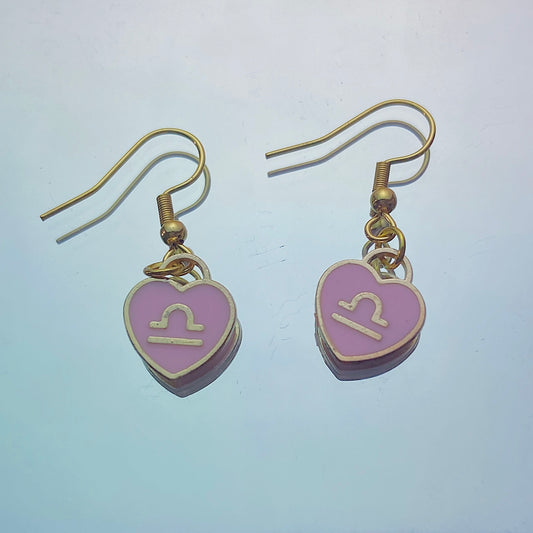 Libra Earrings Pink