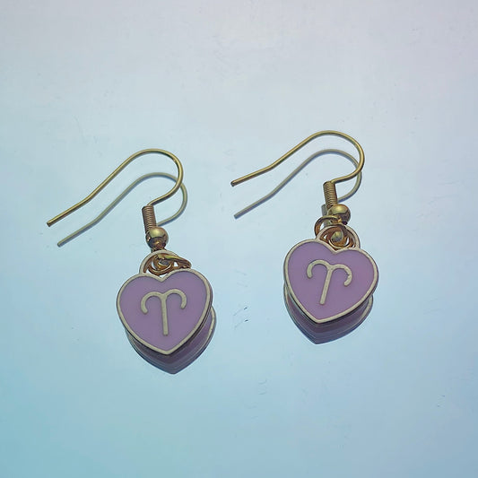 Aries Earrings Pink
