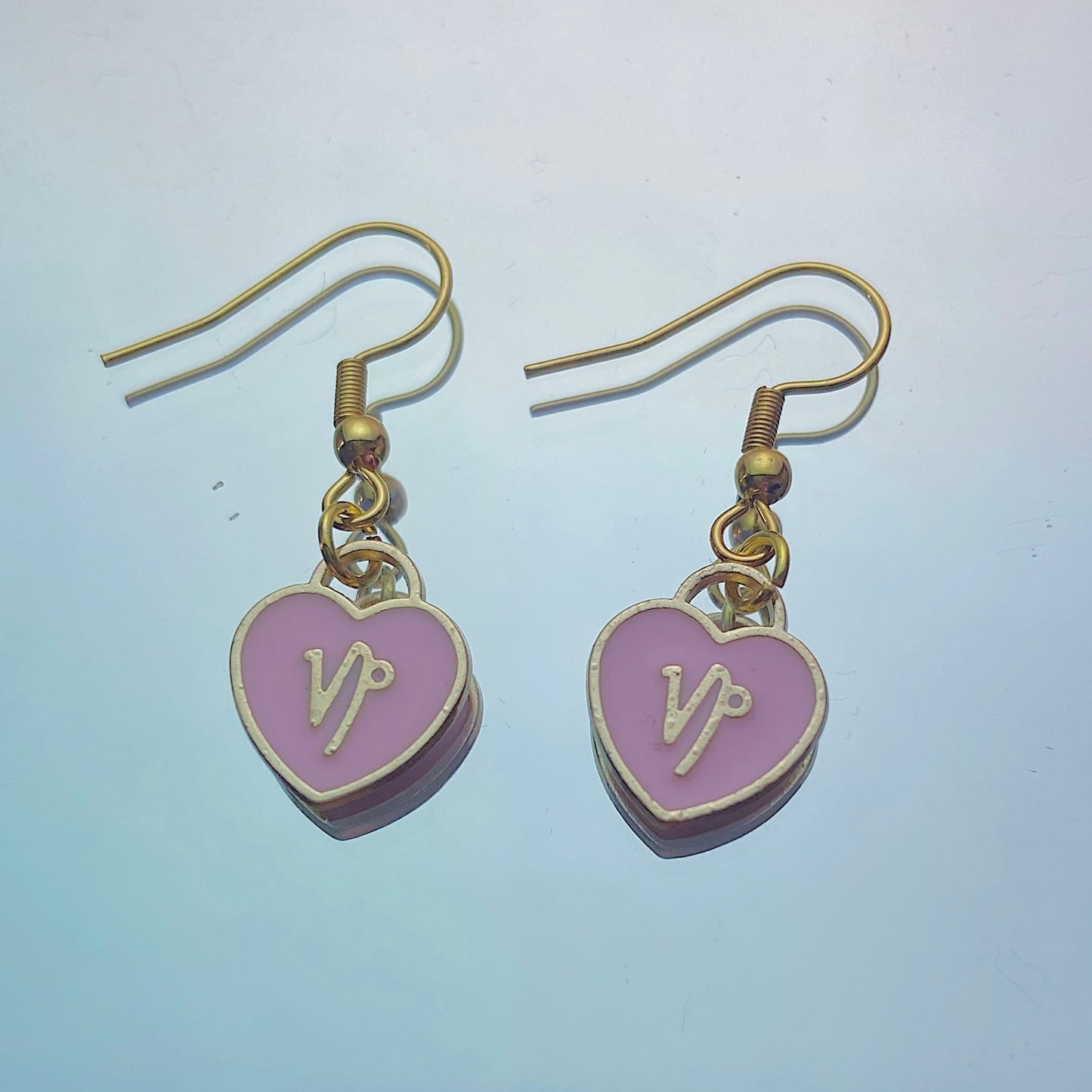 Capricorn Earrings Pink