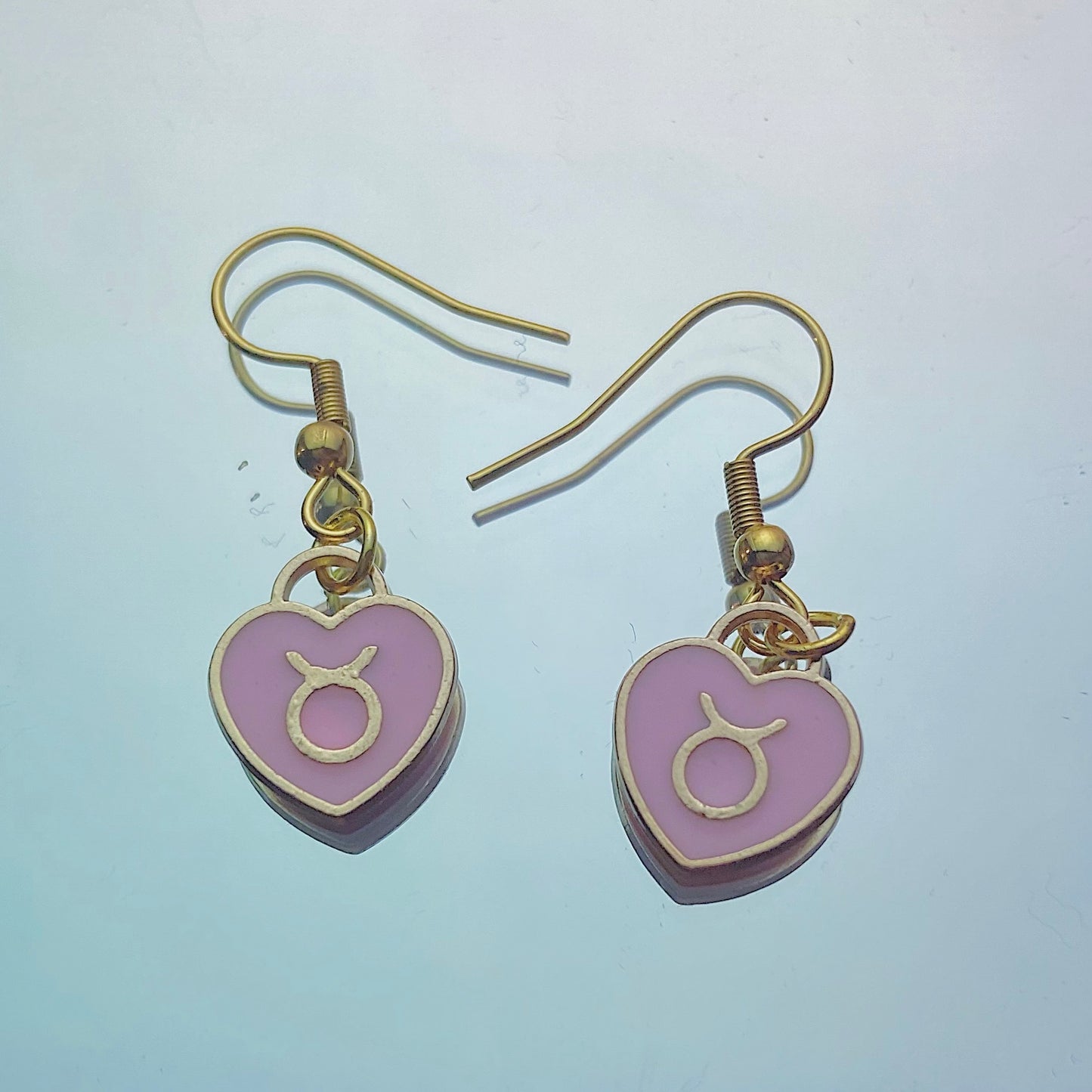 Taurus Earrings Pink