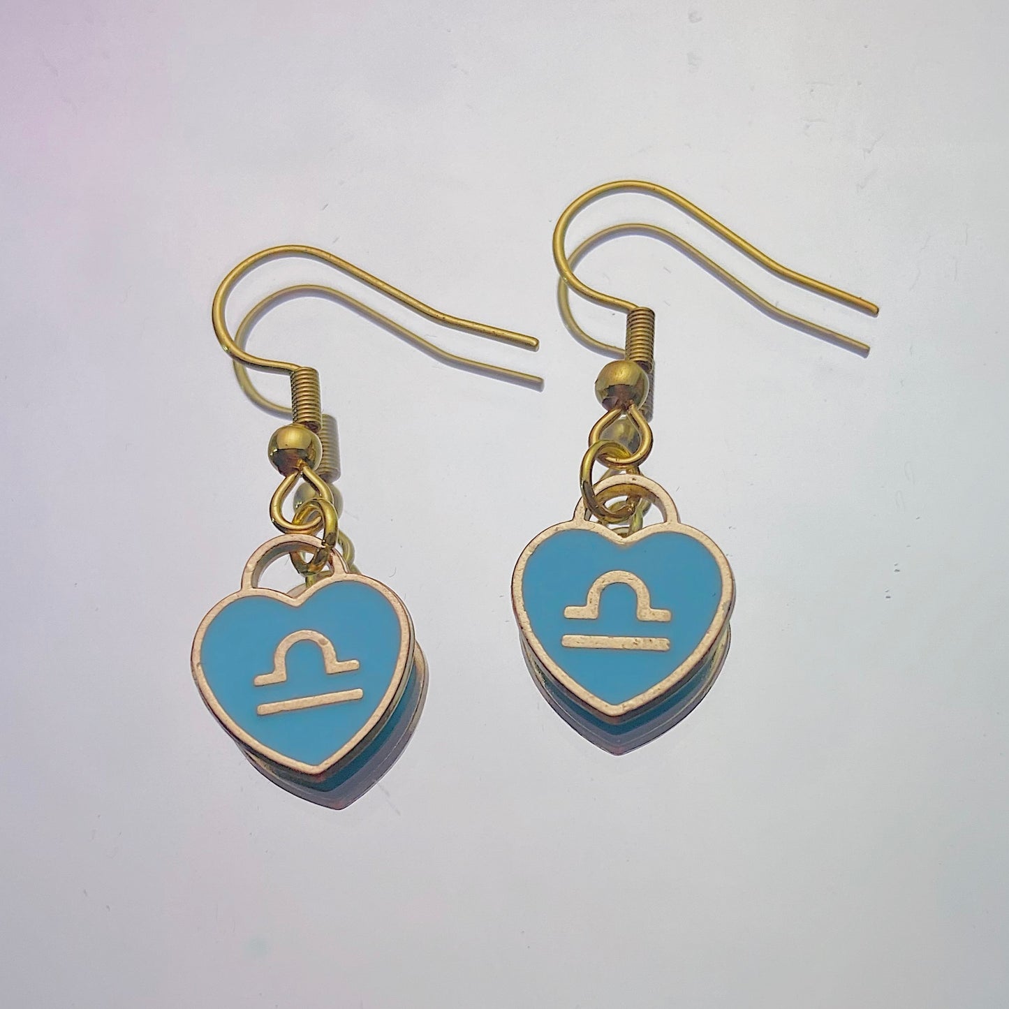 Libra Earrings Aqua