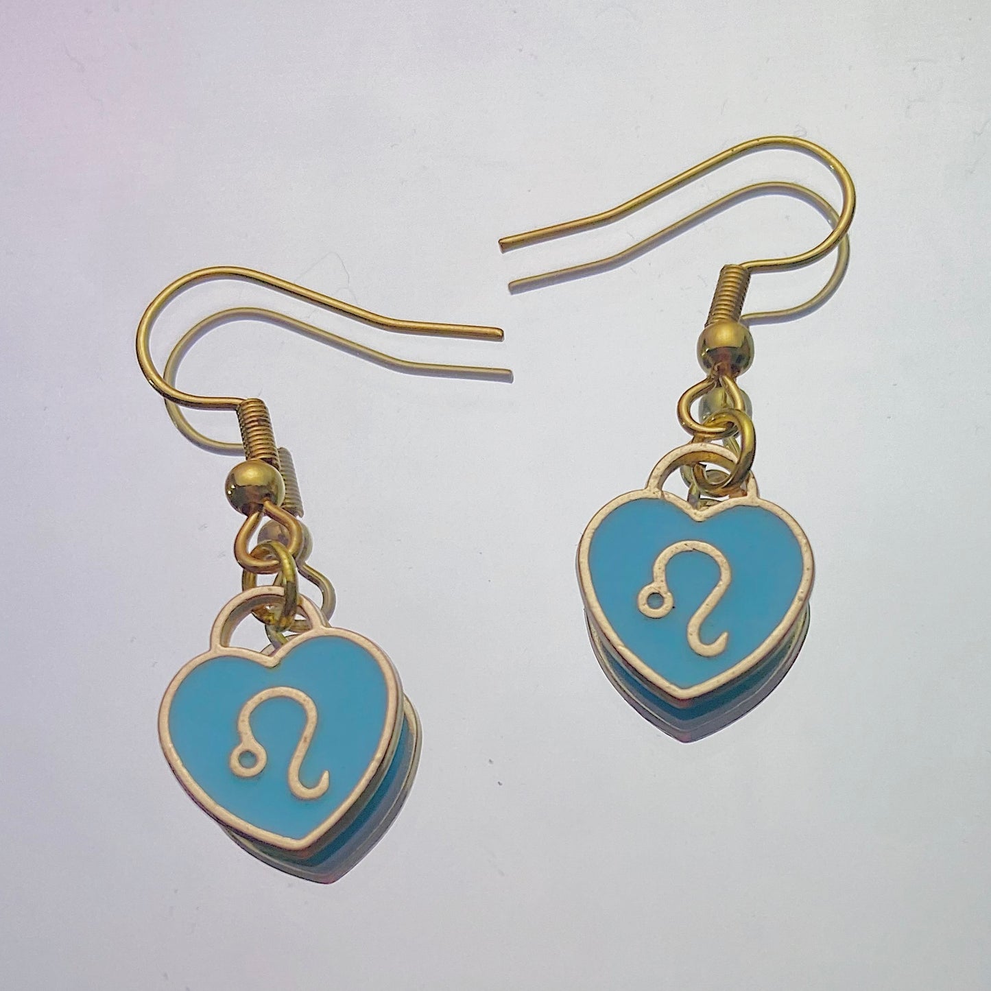 Leo Earrings Aqua