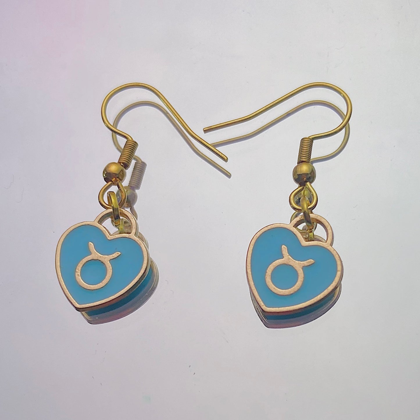 Taurus Earrings Aqua
