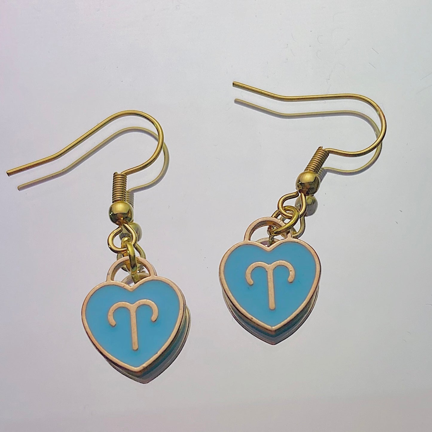 Aries Earrings Aqua