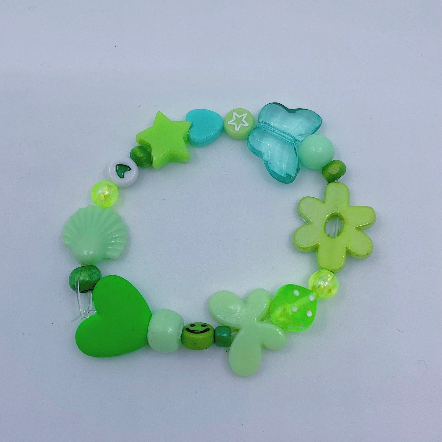 Green Beaded Bracelet
