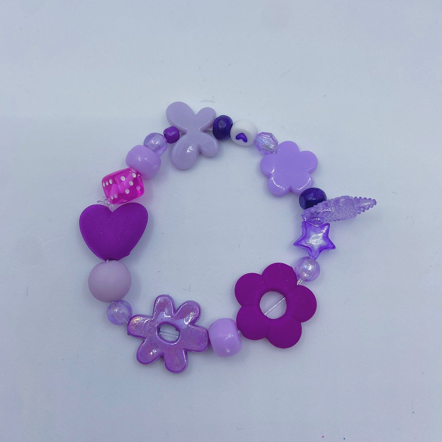Purple Beaded Bracelet