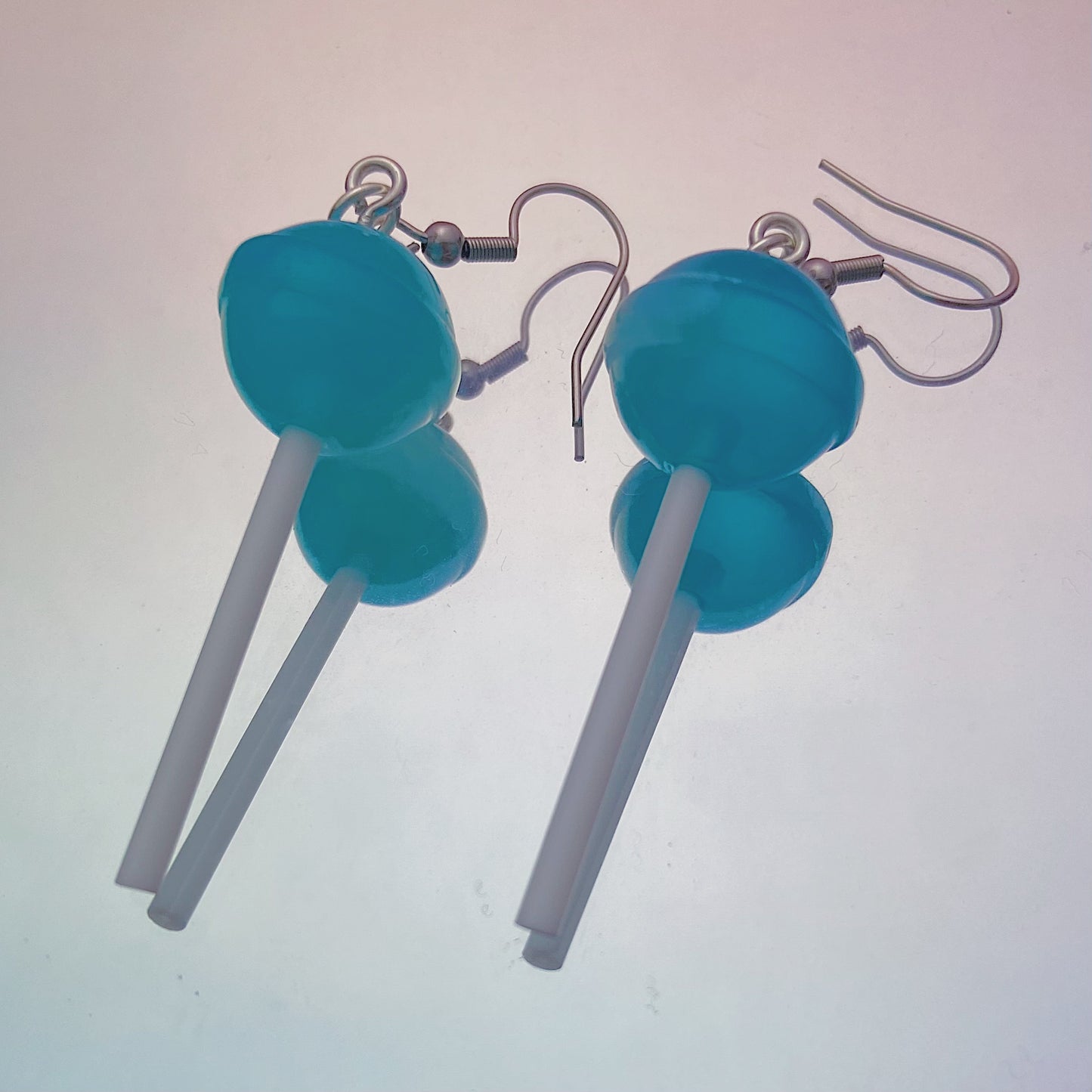 Blue Lollipop Earrings