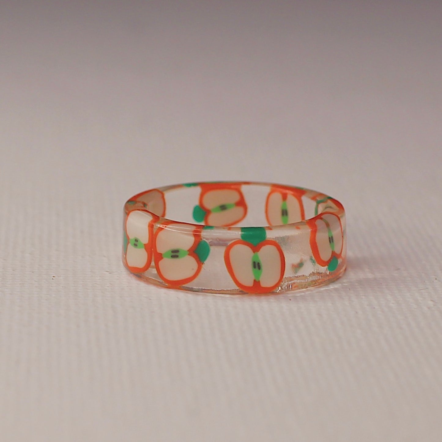 Apple Resin Ring