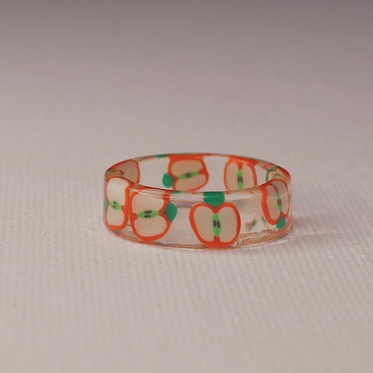 Apple Resin Ring