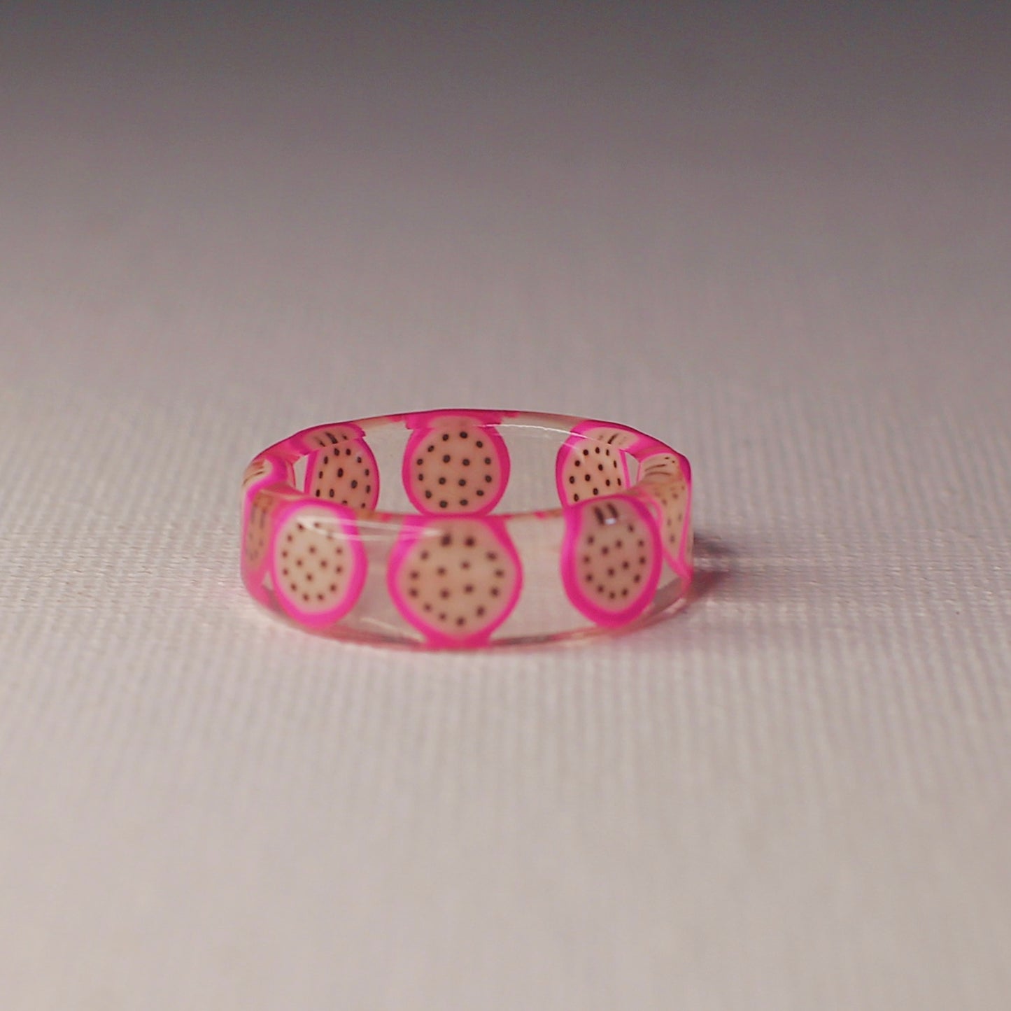 Dragonfruit Resin Ring