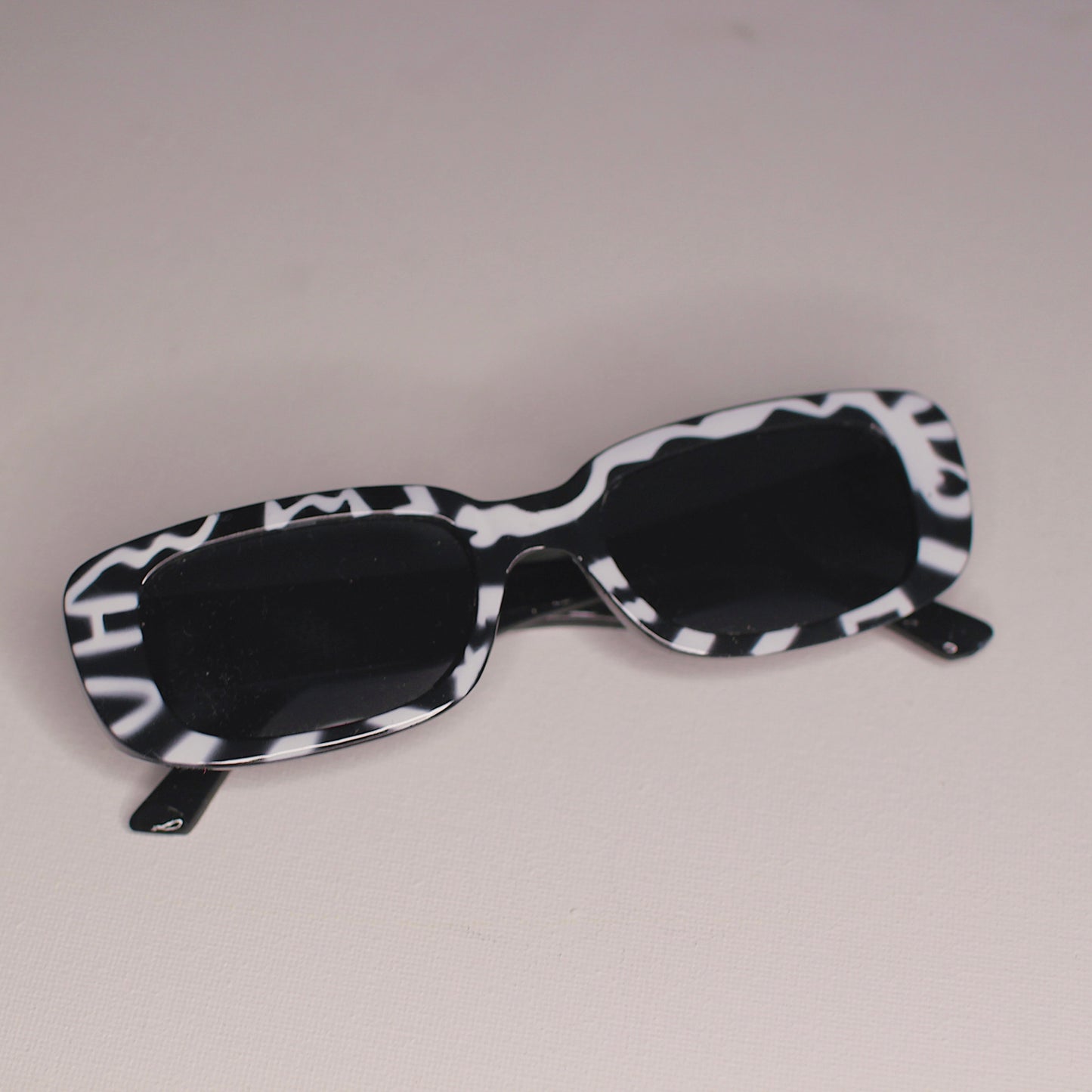 Retro Square Glasses Leopard