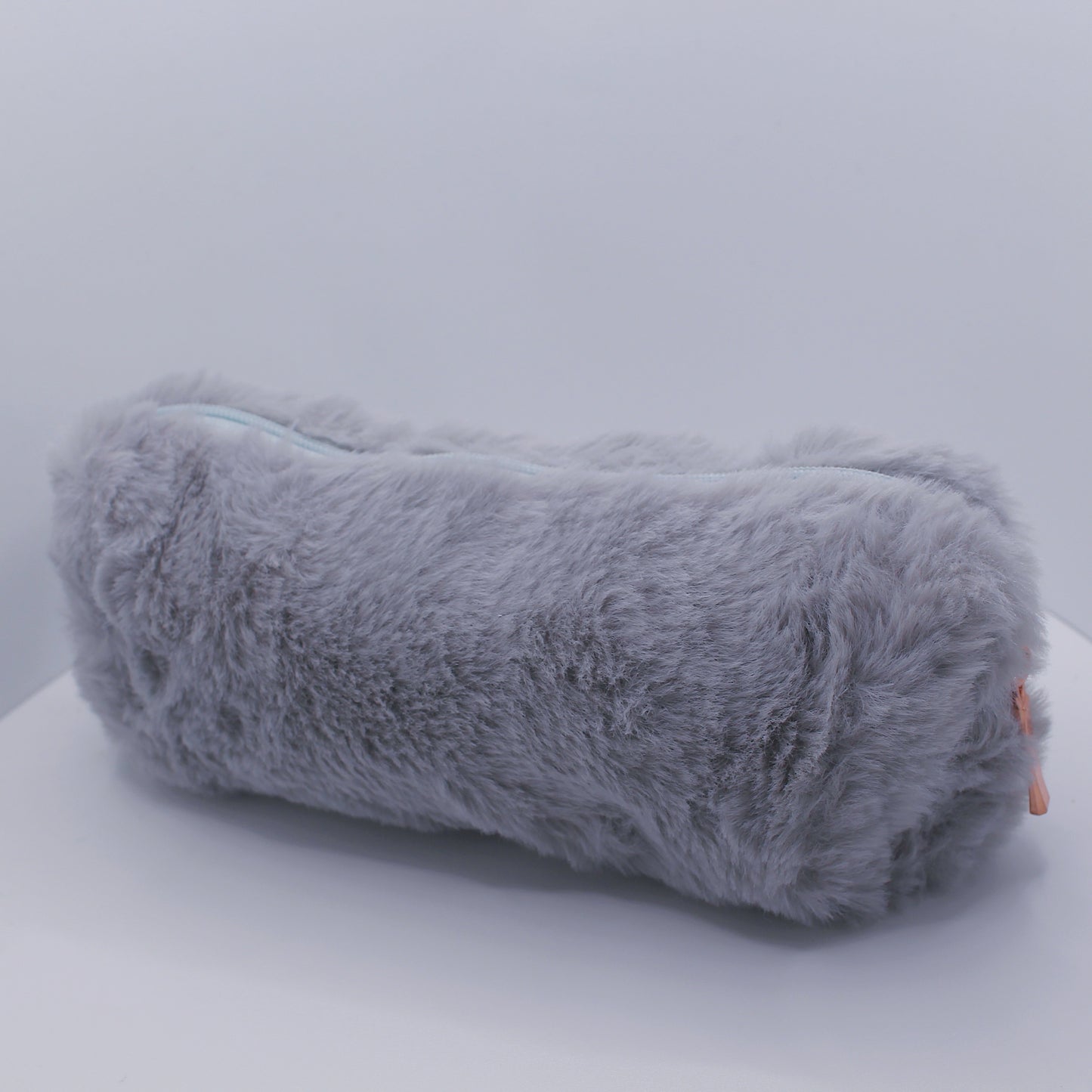 Grey Furry Pencil Case