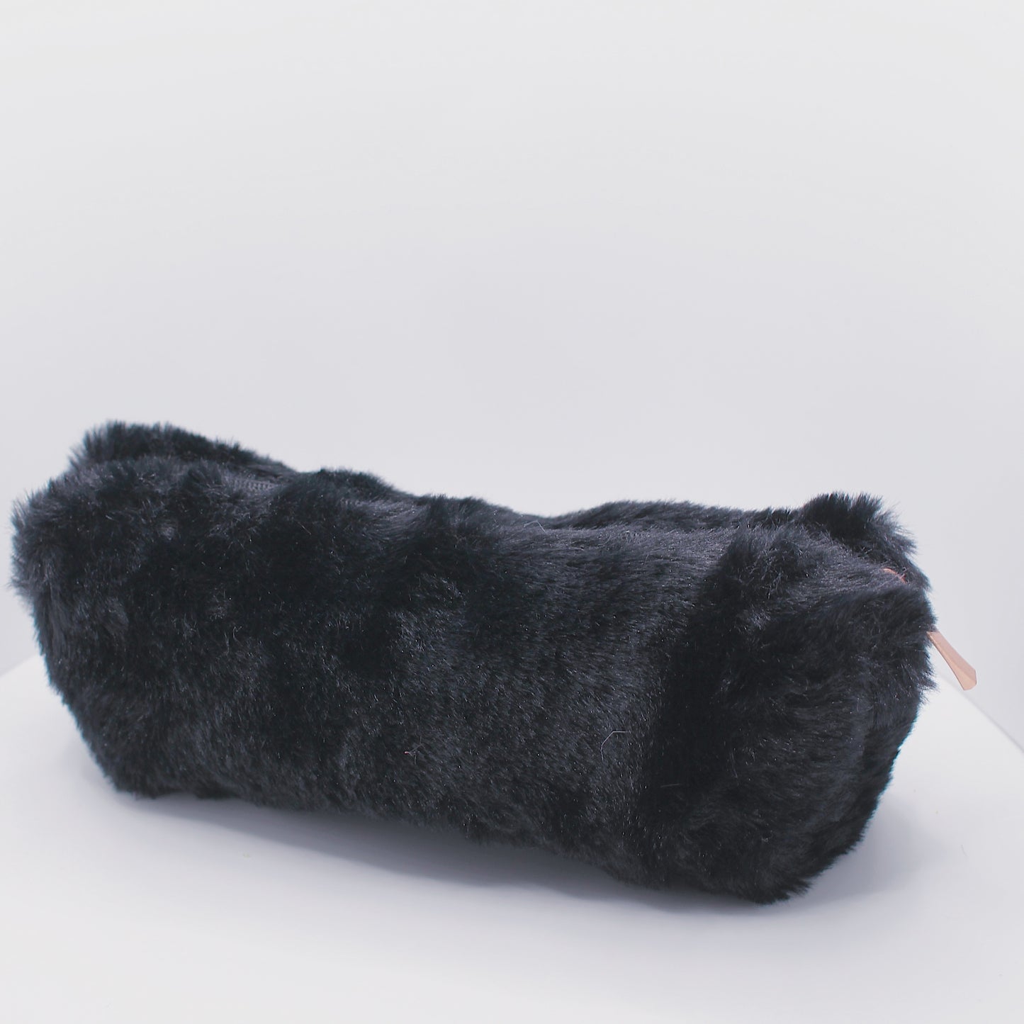 Black Furry Pencil Case