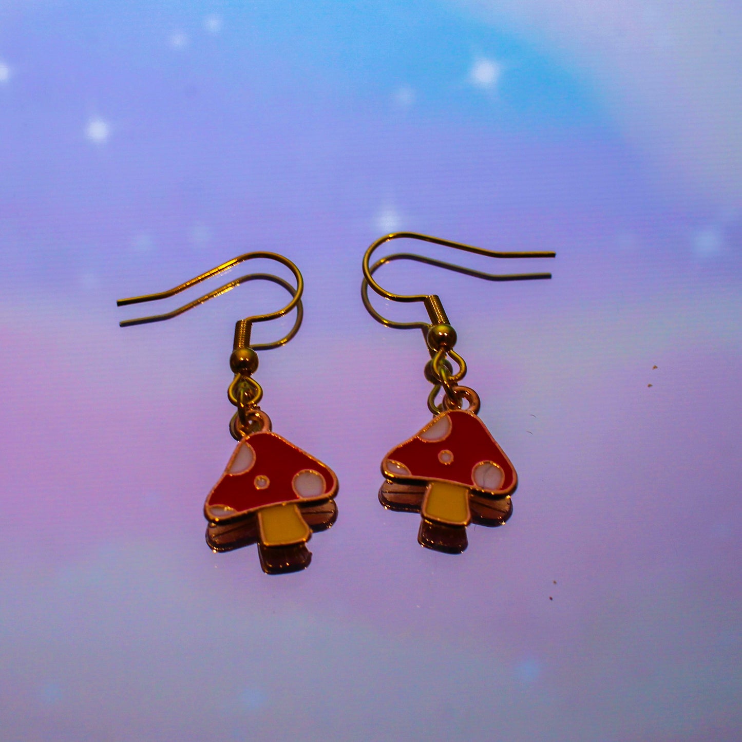 Red Mushroom Earrings