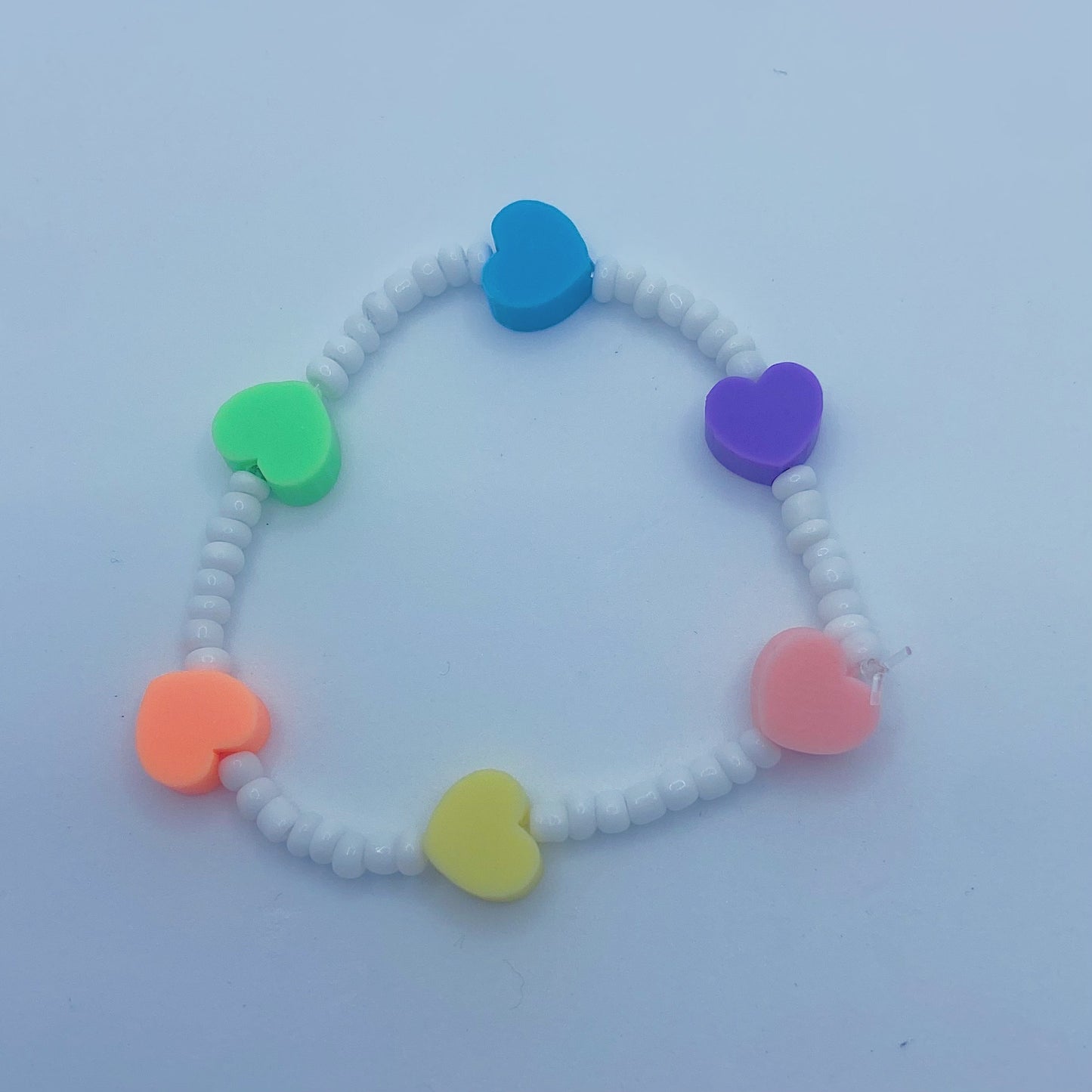 Rainbow Heart Bracelet