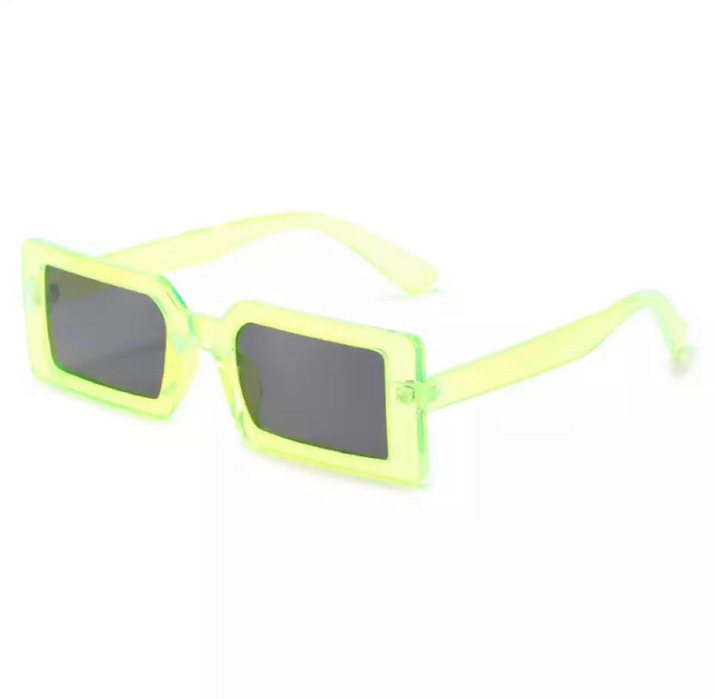 Classic Square Glasses Yellow