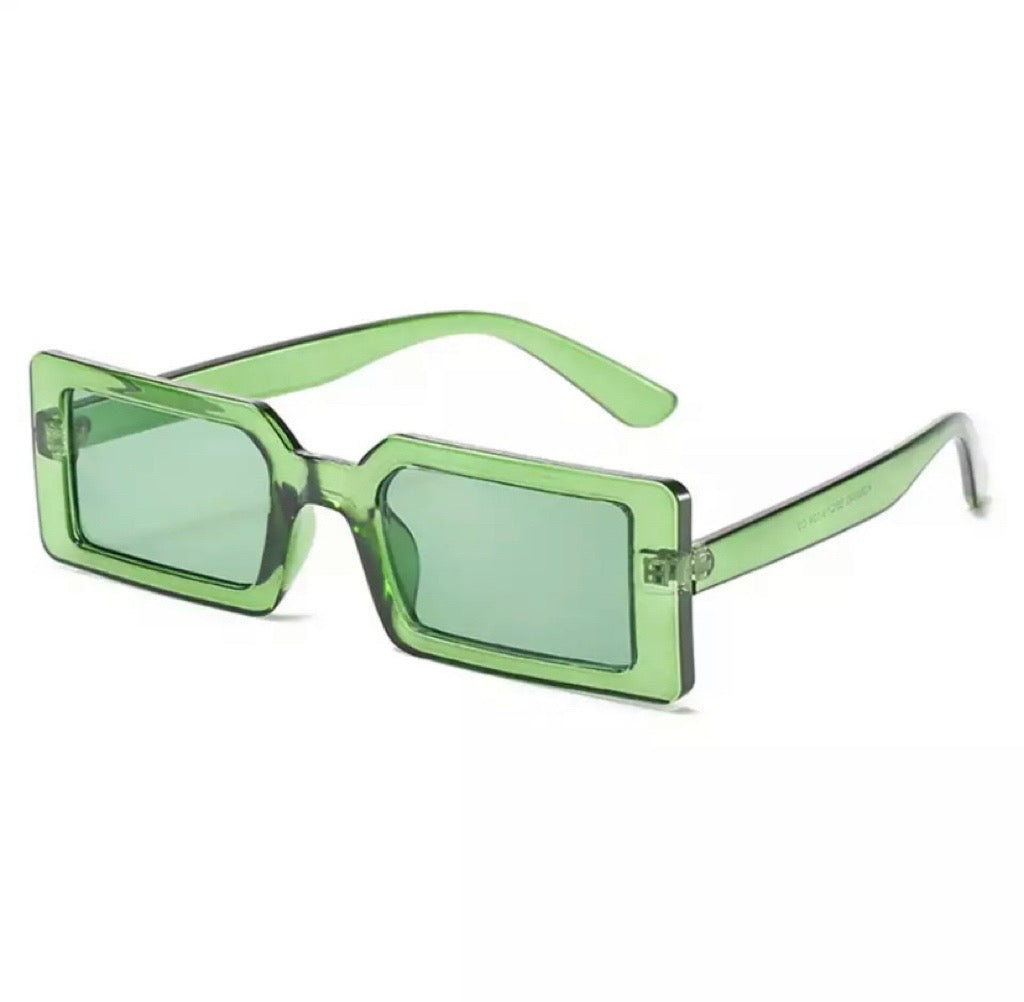Classic Square Glasses Olive