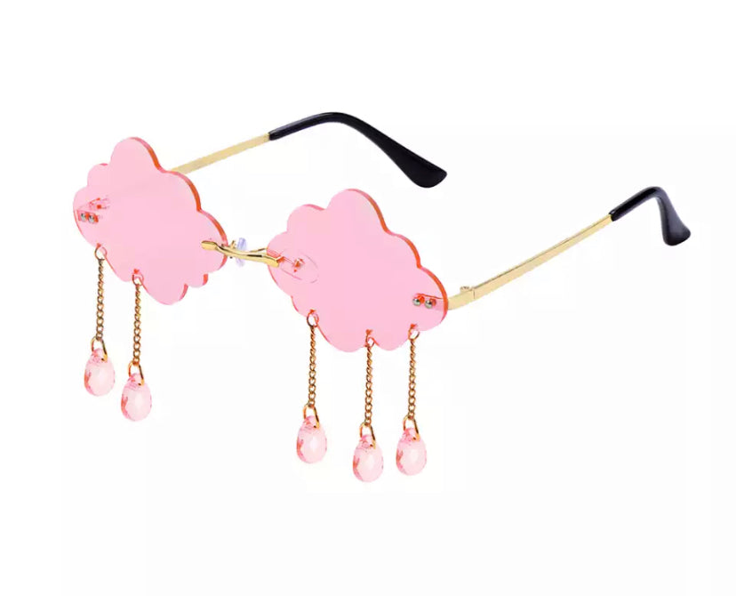 Pink Raindrop Glasses