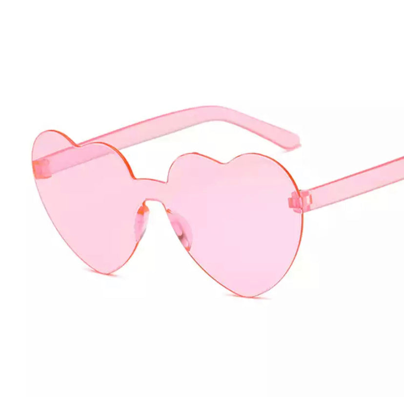 Light Pink Heart Glasses