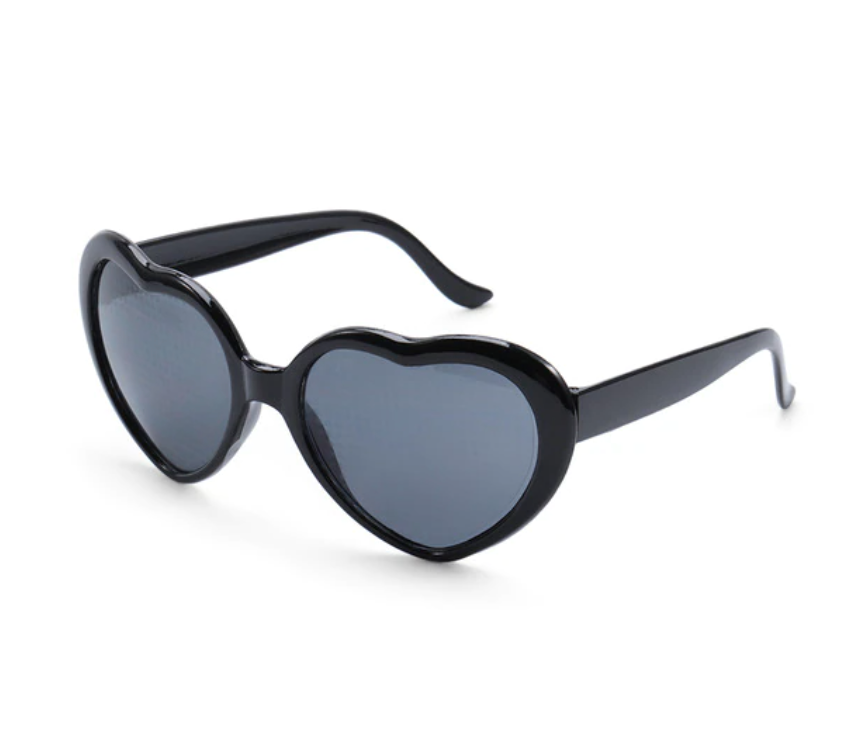 Black Heart Diffraction Glasses