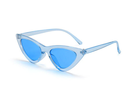 Blue Cat Eye Sunglasses