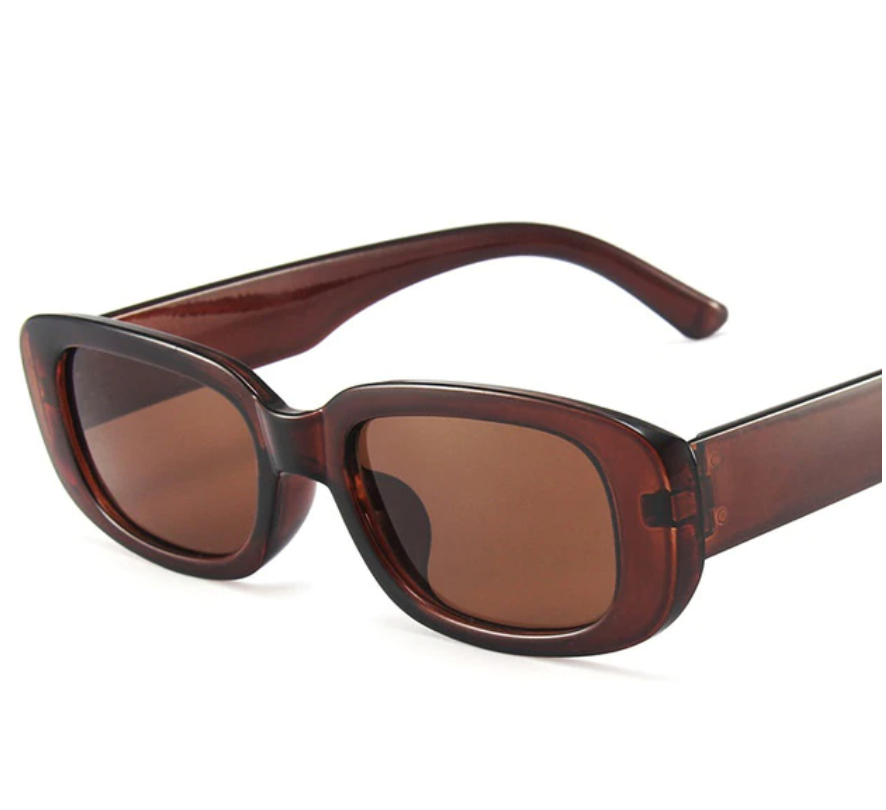 Brown Retro Square Glasses
