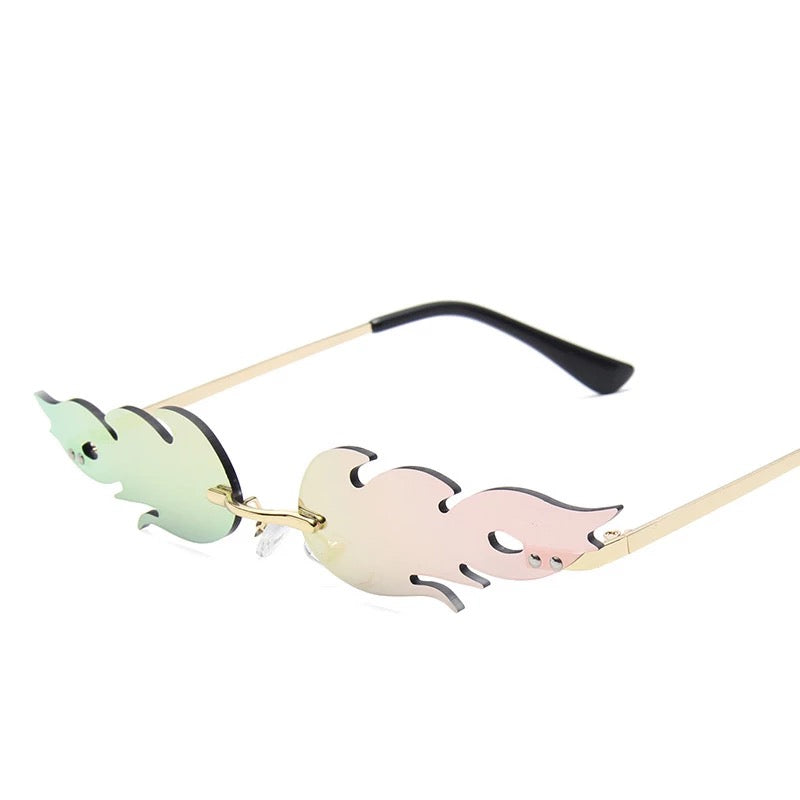 Pink Flame Glasses