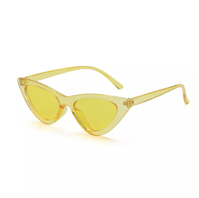 Yellow Cat Eye Glasses
