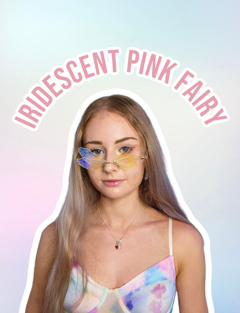 PRE ORDER Iridescent Pink Fairy Glasses