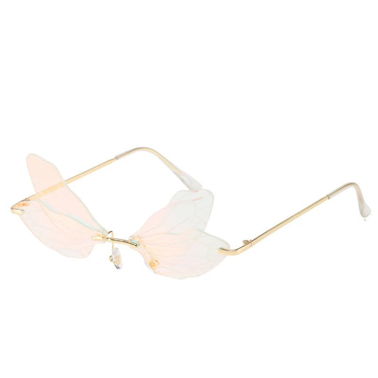 Iridescent Pink Fairy Glasses