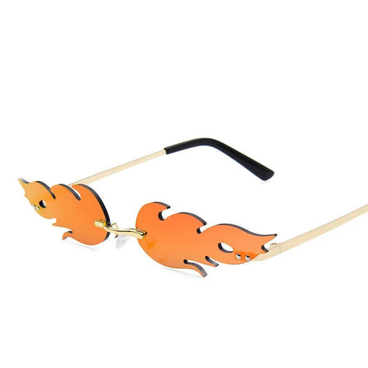 Orange Flame Glasses