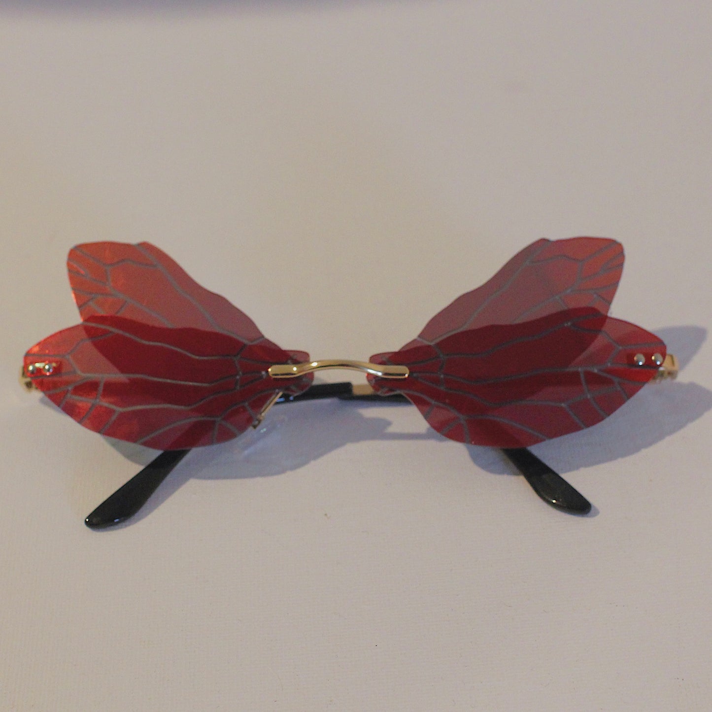 Red Mirror Fairy Glasses