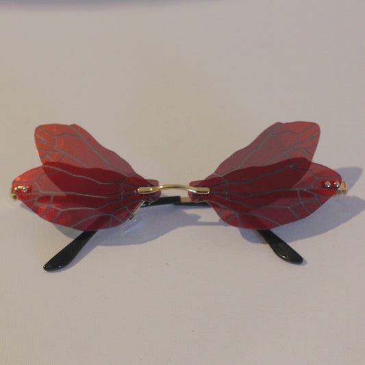Red Mirror Fairy Glasses