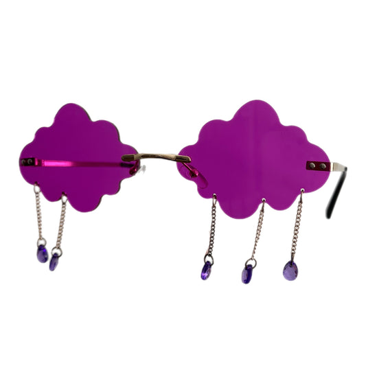 Violet Raindrop Glasses