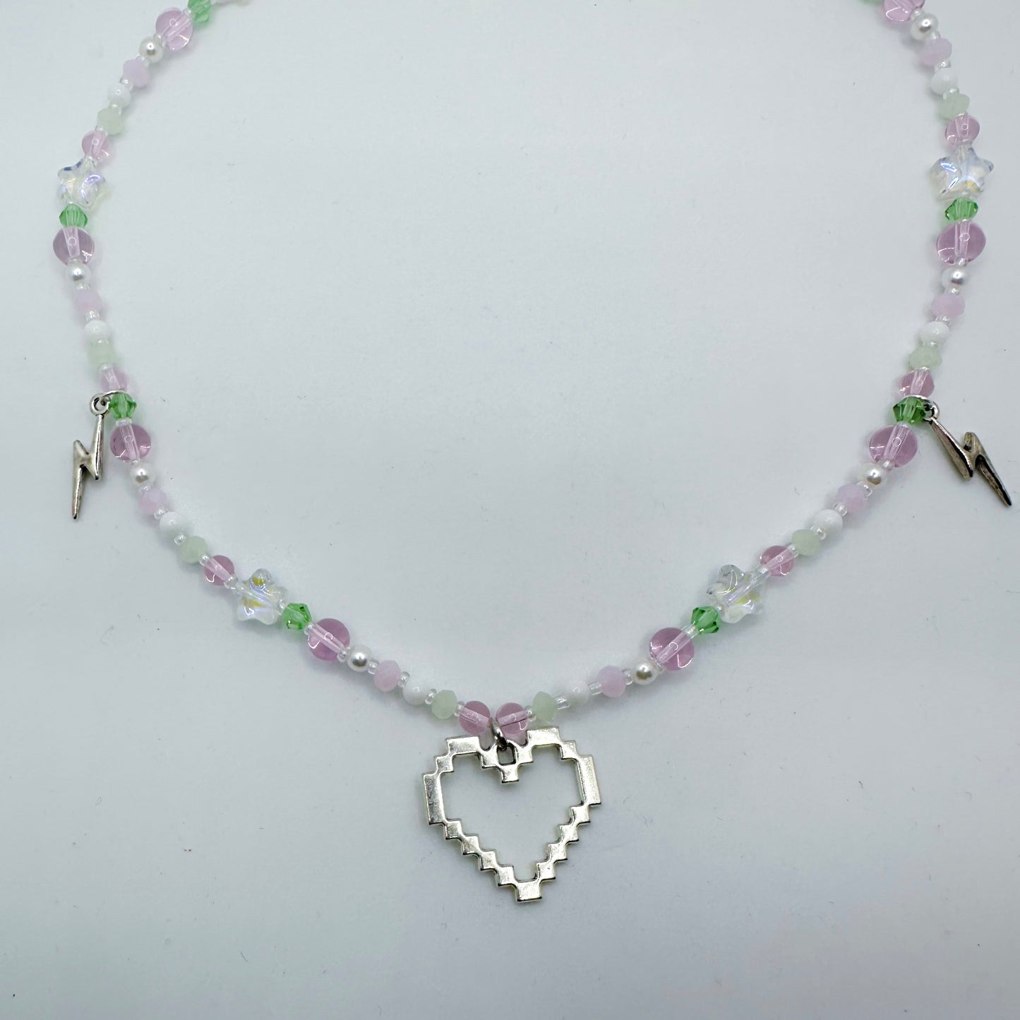 Pixel Heart Necklace