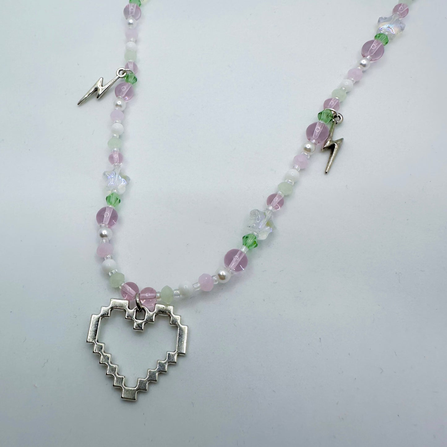 Pixel Heart Necklace